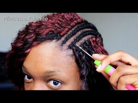 Coiffures Protectrices, on en parle? – Azraly Twist Protective Styles, Braids With Bangs, Crochet Braid Pattern, Crochet Braids Freetress, Crochet Styles, Braided Bangs, Crochet Braid Styles, Braid Patterns, Crochet Braid