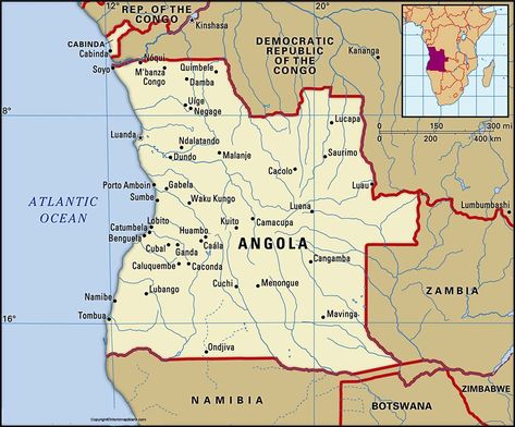 Angola Culture, World Map Countries, Angola Map, Language Facts, World History Facts, Capital Cities, Geography Map, African Travel, Big River