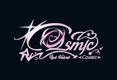 Dance Crew Logo, Cosmic Red Velvet, Cosmic Logo, Kpop Design, Kpop Deco, Dance Crew, Cute Twitter Headers, Graphic Shapes Design, Cosmic Girl