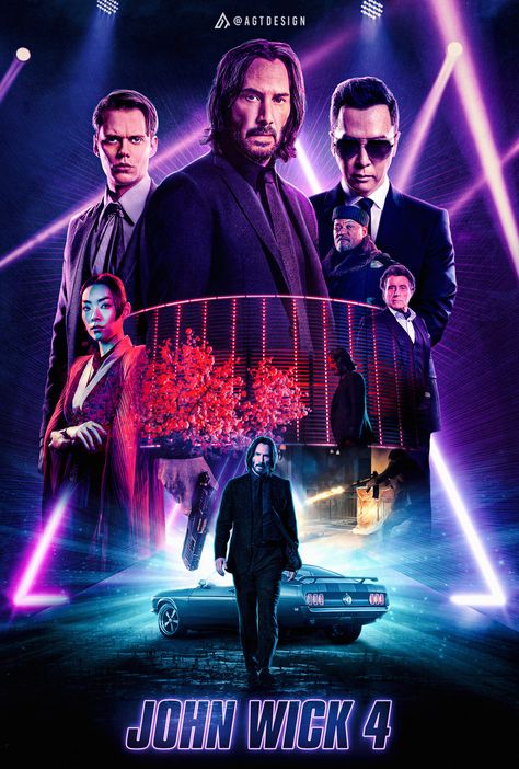 John Wick 4 - What I liked about this was that just about everyone had motivation for what they were doing. The film never seemed to drag. Loved the over head fight scene in the building. John Wick Chapter 4, John Wick 4, John Wick Movie, Keanu Reeves John Wick, Movie Nerd, Movie Posters Design, Baba Yaga, 2 Movie, Keanu Reeves