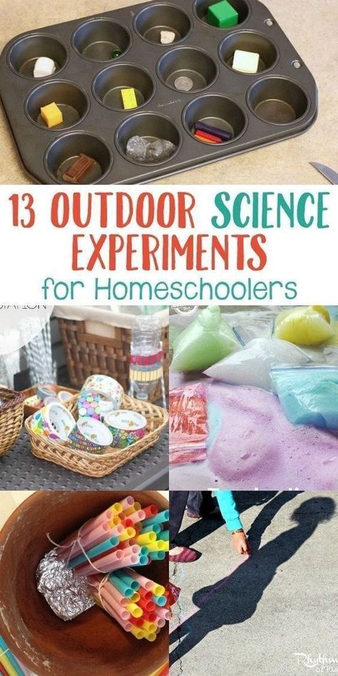 Are you looking for a fun science experiment that you can do outdoors with your kids or homeschool group? Then check out these 13 Outdoor Science Experiments For Homeschoolers! From learning about static electricity to making out-of-this-world rockets, #idiscoverwhy #scienceexperiments #parentsandkids #STEM Outdoor Science Experiments, Outdoor Experiments, Outdoor Science, Homeschooling Science, Outdoor Learning Activities, Homeschool Fun, Scratch Book, Science Week, Stem Ideas