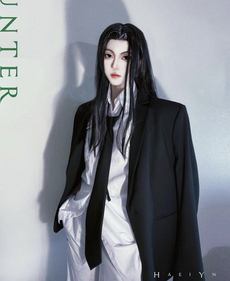 Illumi Zoldyck Cosplay, Illumi Cosplay, Hxh Cosplay, Illumi Zoldyck, Anime Cosplay Ideas, Hxh Characters, Epic Cosplay, Dark Anime Guys, Male Cosplay