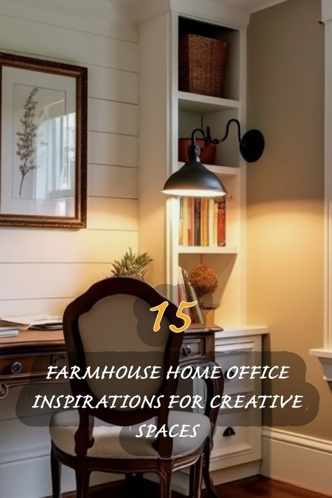 I'm absolutely in love with this cozy farmhouse home office setup! The blend of natural light, rustic decor, and functional design creates an inviting space perfect for creativity and productivity. From stylish shelving to a warm desk, these inspirations will help you craft your dream workspace at home. Farmhouse Home Office Ideas, Farmhouse Home Office, Japandi Dining Room, Workspace At Home, Farmhouse Design Ideas, Home Office Design Ideas, Office Design Ideas, Home Office Ideas, Rustic Retreat