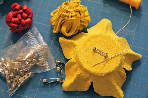 Ribbon flower tutorial