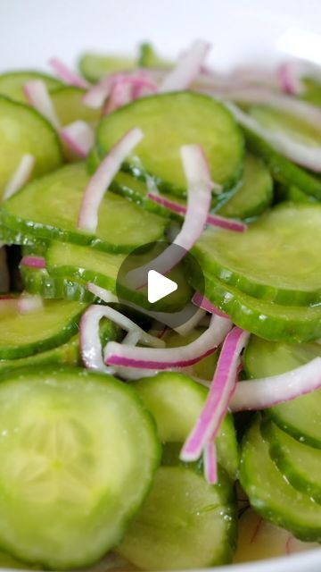 Joanne Gallagher on Instagram: "⭐️⭐️⭐️⭐️⭐️ “OMG! Tastes SO amazing!!” - Emilia 

Weather is getting warmer around here ☀️☀️☀️ so it’s time to get back into this tangy cucumber salad!!

Full written recipe linked in bio (@inspiredtaste)!!! Or Google “inspired taste cucumber tomato salad”

You Will Need
2 hot house or seedless cucumbers, about 1 ½ pounds
Salt
2 to 3 teaspoons granulated sugar, depending on taste
1/4 cup (60ml) apple cider vinegar or distilled white vinegar
2 teaspoons Dijon mustard
1/4 of a medium red onion, thinly sliced

#salads #saladsofinstagram #easyrecipes #recipes #summerrecipes #foodblogeats #inspiredtaste #cucumber #cucumbersalad #summersalad #simplerecipes" Instagram Link, Southern Tomato And Cucumber Salad, Cumcuber Onion Vinegar Salad, Cumber Tomato Onion Salad, Southern Living Cucumber Tomato Salad, Cumcuber Tomato Onion Salad, Meet Recipe, Cucumber Onion Salad, Vinegar Uses