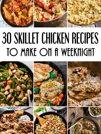 30 Delicious Skillet Chicken Recipes To Make On A Weeknight! #chicken #dinner | yummyaddiction.com Chicken Recipes On The Stove, Skillet Chicken Recipes, Cast Iron Chicken Recipes, Skillet Chicken Recipes Easy, Chicken Fillet Recipes, Cast Iron Skillet Recipes Dinner, Rv Cooking, Easy Skillet Dinner, Easy Skillet Chicken