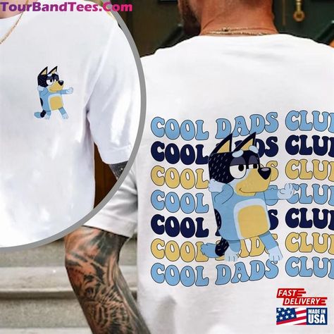 Bluey Cool Dads Club Shirt Dad Classic T-Shirt Check more at https://tourbandtees.com/product/bluey-cool-dads-club-shirt-dad-classic-t-shirt/ Fiesta Bluey, Bluey Shirt, Club Shirts, 1st Bday, Dad To Be Shirts, Bingo, Mom And Dad, Birthday Ideas, Classic T Shirts