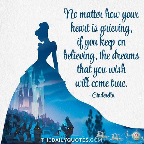 ❝No matter how your heart is grieving if you keep on believing, the dreams that you wish will come true.❞ • Cinderella Neat Quotes, Cinderella Quotes, Disney Amor, White Things, Princess Quotes, Flying Monkeys, Disney Princess Quotes, Fantasy Figures, Walt Disney Animation