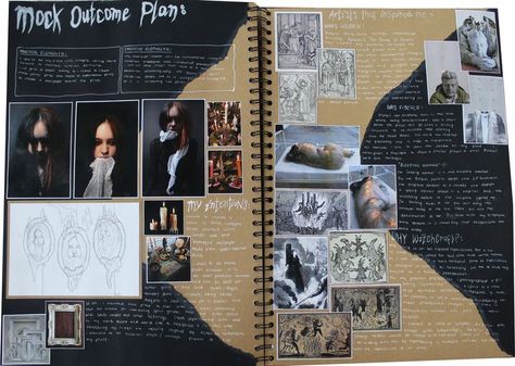 Page Layout Design Art Gcse, Gcse Art Sketchbook Layout A3, Planning Page Gcse Art, Art Gcse Planning Pages, Sketchbook Planning Page, Gcse Art Planning Page, A Level Art Layout, A Level Art Title Page, Mind Map Art Sketchbook