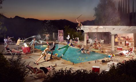 Phoot Camp, Calabasas, California. Gregory Crewdson, Narrative Photography, Epic Party, California Photography, Commercial Photography, Book Photography, Feature Film, Blog Photography, Swimming Pool