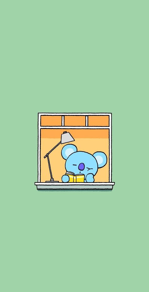 Window Wallpaper, Always Together, Wallpaper Animes, Funny Phone Wallpaper, Bts Drawings, Line Friends, Bts Chibi, Pastel Wallpaper, Kawaii Wallpaper