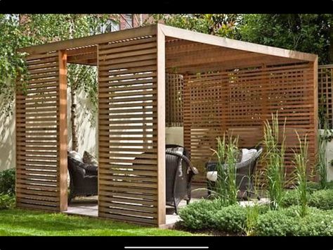 Wood Pergola Kits, Attached Pergola, Pergola Curtains, Cedar Pergola, Pergola Ideas, Building A Pergola, Modern Pergola, Pergola Attached To House, Wood Pergola