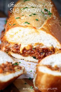 Italian Sloppy Joes, Gameday Recipes, Meat Sandwiches, Hot Sandwich Recipes, Sloppy Joes Sandwich, Sub Sandwich, Sandwich Bar, Meat Sandwich, Sloppy Joes Recipe