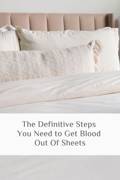 Accidents happen, but stains don't have to stay! Discover simple and effective methods to remove blood stains from your sheets. From household ingredients to specialized products, explore easy-to-follow tips that will leave your sheets clean and fresh. Say goodbye to stubborn stains and keep your bedding looking pristine. #StainRemoval #CleaningHacks #LaundryTips Remove Blood Stains, Sleep Wellness, Accidents Happen, Bedding Ideas, Sleep Health, Designer Bedding Sets, Luxury Bedding Sets, Wellness Journey, Laundry Hacks