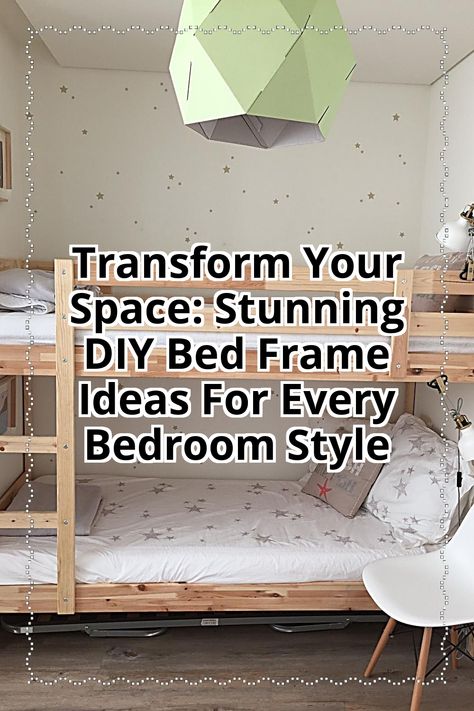 Transform your bedroom with stunning DIY bed frame ideas that cater to every style! Whether you prefer a modern minimalist look or a rustic charm, our curated collection offers creative designs and step-by-step guides to help you build the perfect centerpiece for your space. Discover how to personalize your bedroom with unique materials and finishes, making your DIY bed frame not just a piece of furniture, but a true reflection of your style. Affordable Bed Frames, Bed Frame Ideas, Rustic Bed Frame, Affordable Bedding, Diy Bed Frame, Frame Ideas, Bedroom Style, Rustic Bedding, New Beds