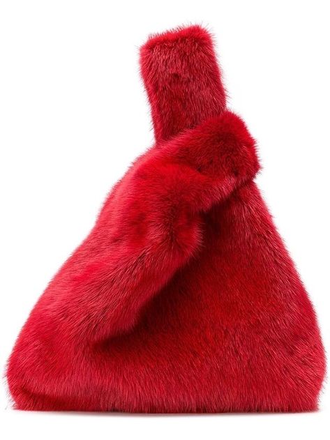 Fluffy Bags, Hand Bags Ideas, Simonetta Ravizza, Fur Bags, Fluffy Bag, Fur Purse, Red Fur, Fabulous Furs, Fur Accessories