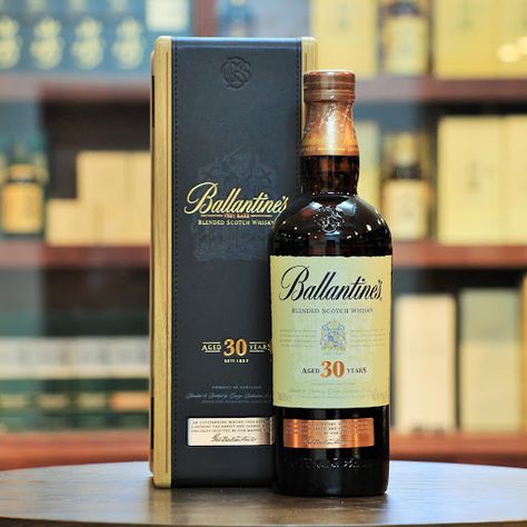 Tha Munchies: Ballentine's 30 Year Old Blended Scotch Whisky Ballentine Whisky, Whisky Tasting, Bottle Label Design, Blended Scotch Whisky, Puff And Pass, Wine Pairing, 30 Years Old, Adult Drinks, Scotch Whisky