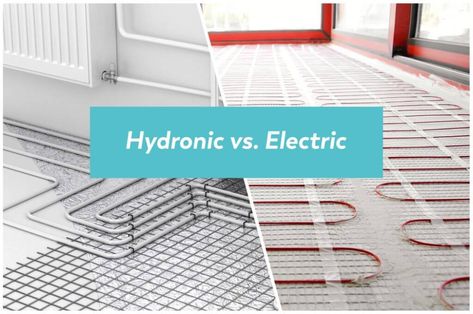 We’ll explain how radiant floor heating works, the differences between hydronic and electric, and the most effective ways to install both. Electric Floor Heating System, Electric Radiant Floor Heating, Installing Heated Floors In Bathroom, Radiant Heat Flooring, Heated Bathroom Floors, Installing Heated Floors, Heated Bathroom Floor, Hydronic Radiant Floor Heating, Heated Concrete Floor