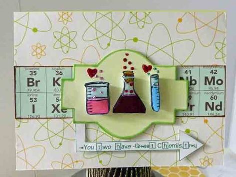 Anniversary Chemistry Chemistry Project, Chemical Bonds, Diy Crafts For Boyfriend, Chemistry Projects, Boiling Point, Paper Crafts Diy Tutorials, Paper Crafts Diy Kids, Anniversary Card, Handmade Birthday Cards