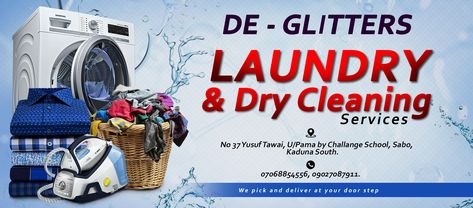 Laundry Banner Design, Laundry Shop Logo, Banner Laundry, Islamic New Year Images, Laundry Company, Tarpaulin Design, Laundry Dry Cleaning, Laundry Business, Flex Design