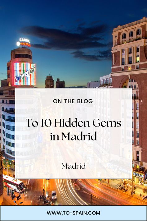 Madrid is a city brimming with world-renowned attractions, from the Prado Museum to the Royal Palace. However, beyond the well-trodden tourist paths lie hidden gems that offer a unique glimpse into the city’s rich culture and history. Here are ten hidden gems in Madrid that you must explore. Madrid Hidden Gems, Madrid Museum, Travel To Spain, Prado Museum, Enjoy Your Trip, The Royal Palace, Royal Palace, Madrid Spain, Spain Travel