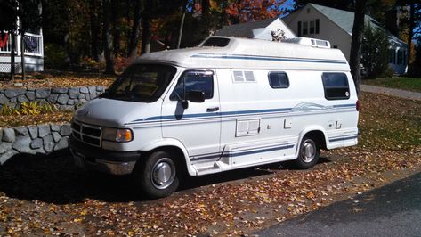 Excellent condition 1997 Dodge Pleasure Way Dodge Van For Sale, Small Rvs For Sale, Dodge Camper Van, Conversion Vans For Sale, Class B Camper Van, Vintage Caravan Interiors, Used Camper Vans, Dodge Ram Van, Camper For Sale