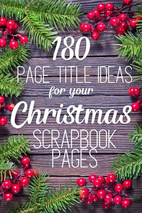 Christmas Titles For Scrapbooking, Pinterest Scrapbook Ideas, Xmas Scrapbook Layouts, Scrapbook Christmas Ideas, Christmas Journal Page Ideas, Scrapbook Journaling Ideas, Scrapbook Ideas Layouts, Simple Scrapbook Layouts, Simple Scrapbooking Layouts