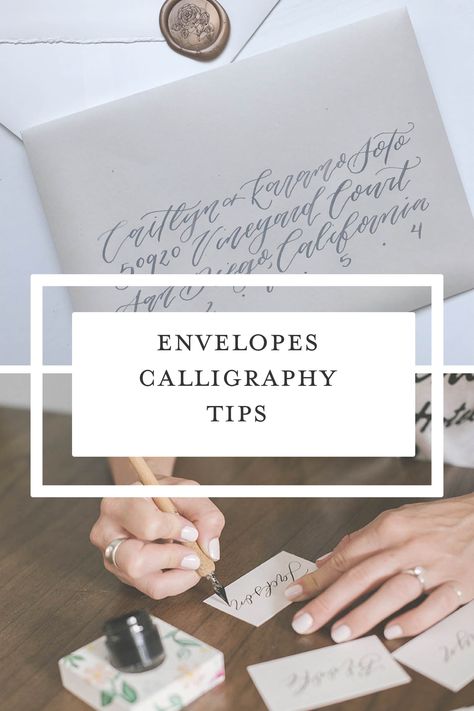 Learn to address envelopes in Calligraphy, how to keep the address straight and in the center of the envelope Learn To Write Calligraphy, How To Learn Calligraphy, Calligraphy Tips, How To Do Calligraphy, Easy Envelope, Envelope Calligraphy, Address Envelopes, Calligraphy Envelope Addressing, Writing Techniques