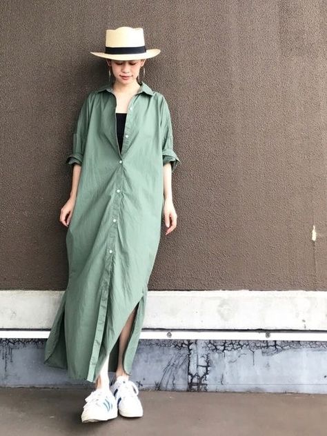 Japanese Minimalist Fashion, Minimal Stil, Linen Style Fashion, Minimalist Moda, Oversize Dress, Minimal Dress, Shirt Dress Outfit, Gaun Fashion, Simple Summer Outfits