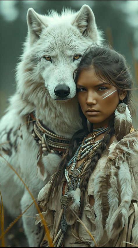 Native Beauty, American Wallpaper, Traditional Tattoo Designs, Native American Woman, Native American Wolf, Native Tattoos, Indian Horses, Wolves And Women, Native American Paintings