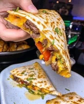 Jamie Oliver Recipes | we are removing inactive members from the group, say anything to stay active | Facebook Grandma Funnies, Philly Cheesesteak Quesadilla, Cheesesteak Quesadilla, Steak Quesadilla Recipes, Quesadilla Ingredients, Steak Quesadillas, Steak Quesadilla, Grandma's Recipes, Whole Wheat Tortillas