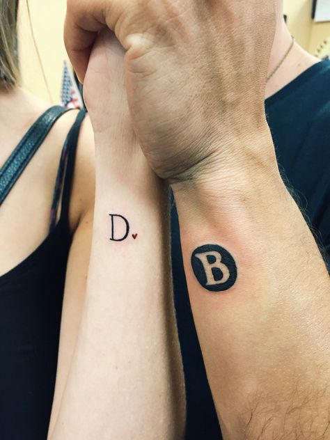 #couplestattoos #initials Tattoo Placements, Cute Couple Tattoos, Boyfriend Names, Tattoo Placement, Couple Tattoos, Tattoos For Women, Initials, Tattoos