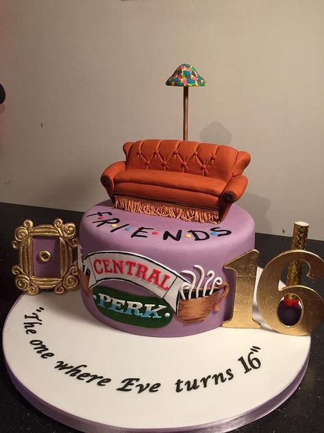 Cake Tv Show, Friends Birthday Cake, Fest Temaer, Friends Merchandise, Gatto Carino, Friends Cake, 16 Birthday Cake, Central Perk, Super Gifts