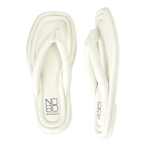 No Boundaries Women’s Puffy Flip Flops - Walmart.com Black Platform Sandals, Beach Flip Flops, Womens Slides, White Summer, No Boundaries, Fashion Flats, Shoes For Women, Flip Flop Sandals, Platform Sandals