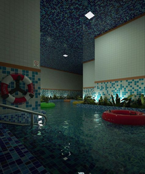 Backrooms Pool Aesthetic, Abandoned Pool Aesthetic, Liminal Swimming Pool, Liminal Space Water Park, Liminal Space Aesthetic Pool, Liminal Space Swimming Pool, Liminal Pool Room, Backrooms Pool Rooms, Liminal Pool Aesthetic