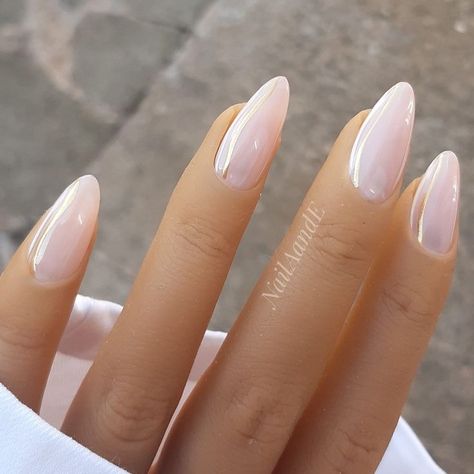 Nails Model, Hand Nails, Long Almond, Uk Design, Custom Press On Nails, Damaged Nails, White French, Neutral Nails, Minimalist Nails