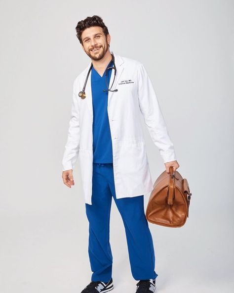 Medical Photography, Male Doctor, Medical Outfit, Figs Scrubs, White Coat, Scrubs, Lab Coat, Medical, White