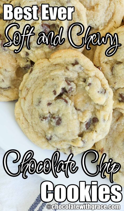 The Best Chocolate Chip Cookies Chocolate Chip Cookies Recipe With Cornstarch, Chocolate Chip Cookies With Cream Of Tartar, Chocolate Chip Cookies With Corn Starch, Best Soft Chewy Chocolate Chip Cookies, Soft And Chewy Chocolate Chip Cookies Recipe, Amish Chocolate Chip Cookies, Chocolate Chip Cookie Recipe With Cornstarch, Chocolate Chip Cookies Cornstarch, Chocolate Chip Cookies With Cornstarch