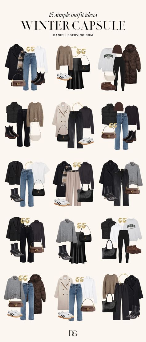 00s Mode, Capsule Wardrobe Women, Sandal Tali, Capsule Wardrobe Casual, Outfit Planner, Season Outfits, Fashion Outfits Casual, Fashion Capsule Wardrobe, Winter Fashion Outfits Casual