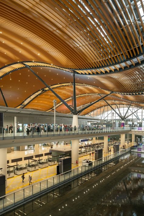 Hong Kong Architecture, Terminal Bus, Artificial Island, Airport Design, Zhuhai, Roof Architecture, Space Frame, Cultural Architecture, Structure Architecture