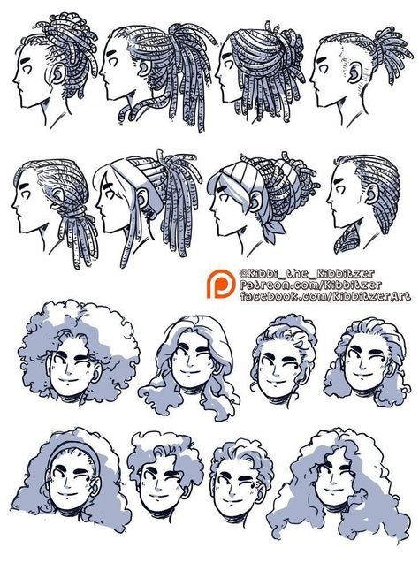 Short Hair Tips, The Haircut, Loc Hairstyles, Long To Short Hair, 캐릭터 드로잉, Arte Sketchbook, Figure Drawing Reference, Art Tutorials Drawing, Hair Tips