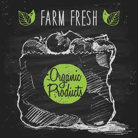 Organic farm food poster healthy drawn chalkboard stock illustration Organic Farming Poster, Product Background, Food Template, Farm Food, Organic Farm, Hand Drawn Vector Illustrations, Poster Drawing, Food Poster, Organic Farming