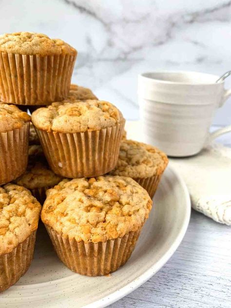 Butterscotch Banana Muffins - Live to Sweet Use Up Bananas, Breakfast Rotation, Butterscotch Muffins, Banana Coconut Cake, Banana Butterscotch, Best Ever Banana Bread, Muffin Dessert, Moist Banana Muffins, Pear Muffins