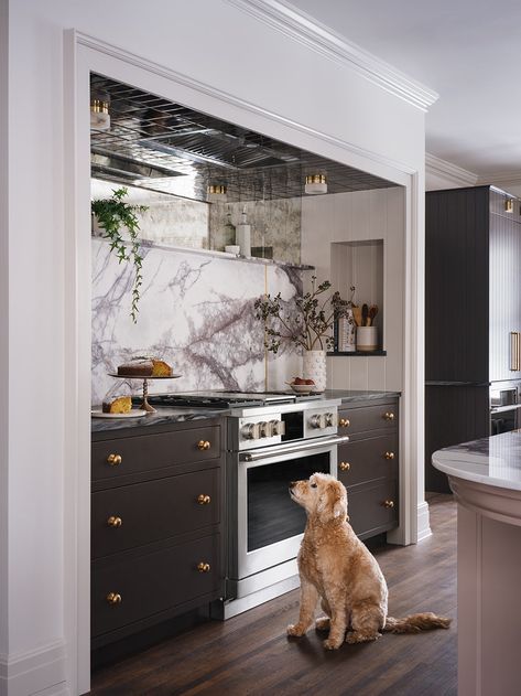 The Woodward House by Jean Stoffer - Inside Design Tile Jean Stoffer Design, Jean Stoffer, Lilac Marble, Ann Sacks, Kitchen Fireplace, Inside Design, House Tiles, Beautiful Living Rooms, White Tiles