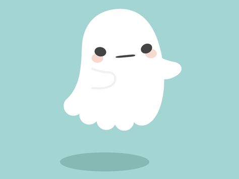 Cute Ghost Animation, Illustrated Animation, Ghost Animation, Chibi Ghost, Ghost Gif, Computer Scientist, Gif Background, Illustration Journal, Messy Art