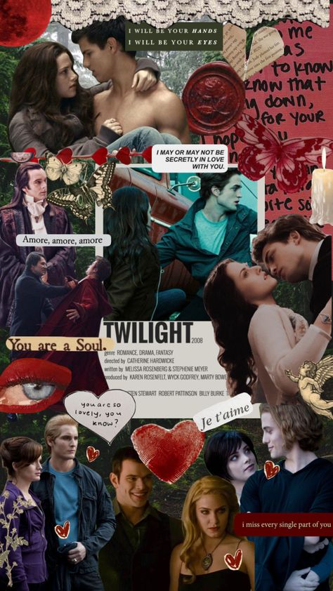 #moodboard #aesthetic #collage #art #twilight Twilight Aesthetic Collage, Twilight Collage, Catherine Hardwicke, Twilight 2008, Twilight Aesthetic, Movie Journal, Twilight Film, Twilight Pictures, Twilight New Moon