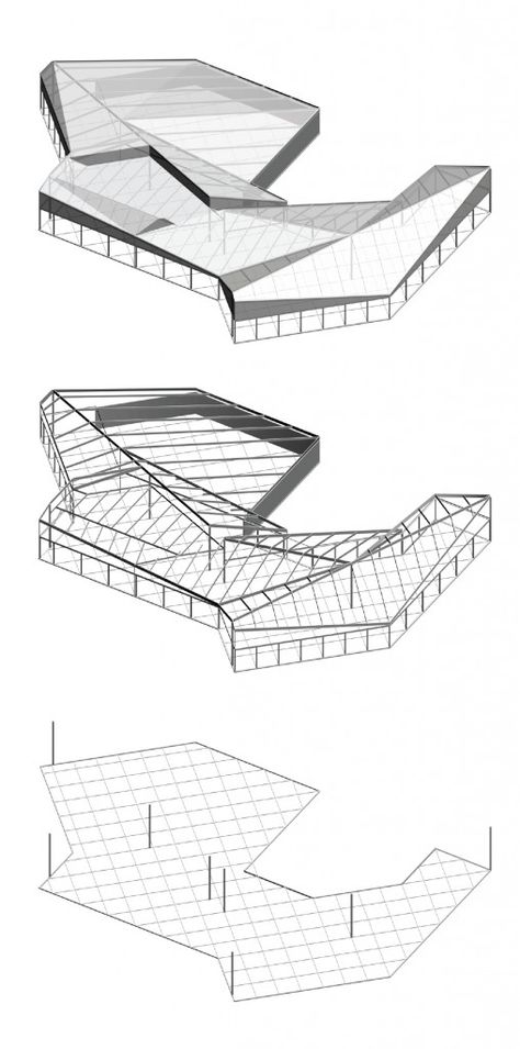 Folding Architecture, Glass Wall Systems, Roof Architecture, Roof Structure, Transparent Paper, Structure Architecture, Beach Activities, Roof Deck, Wall Systems