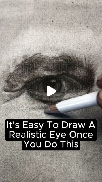 Sam Firth on Instagram: "It’s Easy To Draw A Realistic Eye Once You Do This #realisticdrawing #drawingtutorial #howtodraw #charcoaldrawings" Easy Realistic Eye Drawing, Eye Sketch Realistic Step By Step, Hyperrealistic Eye Drawing, Drawing Eyes Step By Step Realistic Pencil Portrait, Eye Drawing Hyperrealistic, Easy Portrait Drawing, Celebrity Art Portraits, Realistic Sketch, Eye Sketch