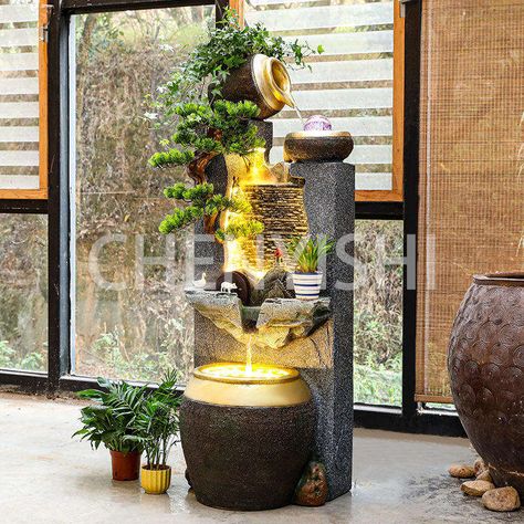 CHENYISHI Gorgeous Flowing Water Ornaments Waterfalls Indoor Fountain Landscape Creative Fish Tank Housewarming Water Feature🌹🌹🌹#luckycoffeetablefountain #OfficeBlessingZenGifts #ceramicfountain #indoorfountain #fountain #Zen #coffeetablefountain #Gift #giftforhim #CHENYISHI  welcome to our website  https://wikicrystal.site/products/chenyishi-gorgeous-flowing-water-ornaments-waterfalls-indoor-fountain-landscape-creative-fish-tank-housewarming-water-feature Landscape With Fountain, Creative Fish Tank, Indoor Landscape, Fountain Landscape, Landscaping With Fountains, Table Fountain, Zen Gifts, Indoor Water Fountains, Indoor Fountain