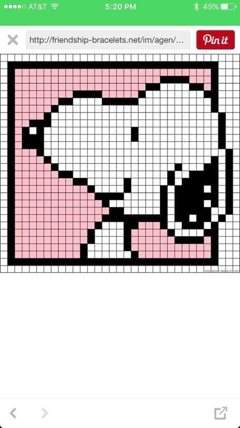 Snoopy graph Pixel Art Grid Snoopy, Pixel Grid Crochet Bag, Snoopy Blanket Crochet Pattern Free, Snoopy Graph Pattern, Snoopy Grid Pattern, Snoopy Graph, Snoopy Crochet Graph, Crochet Snoopy Bag, Woodstock Crochet